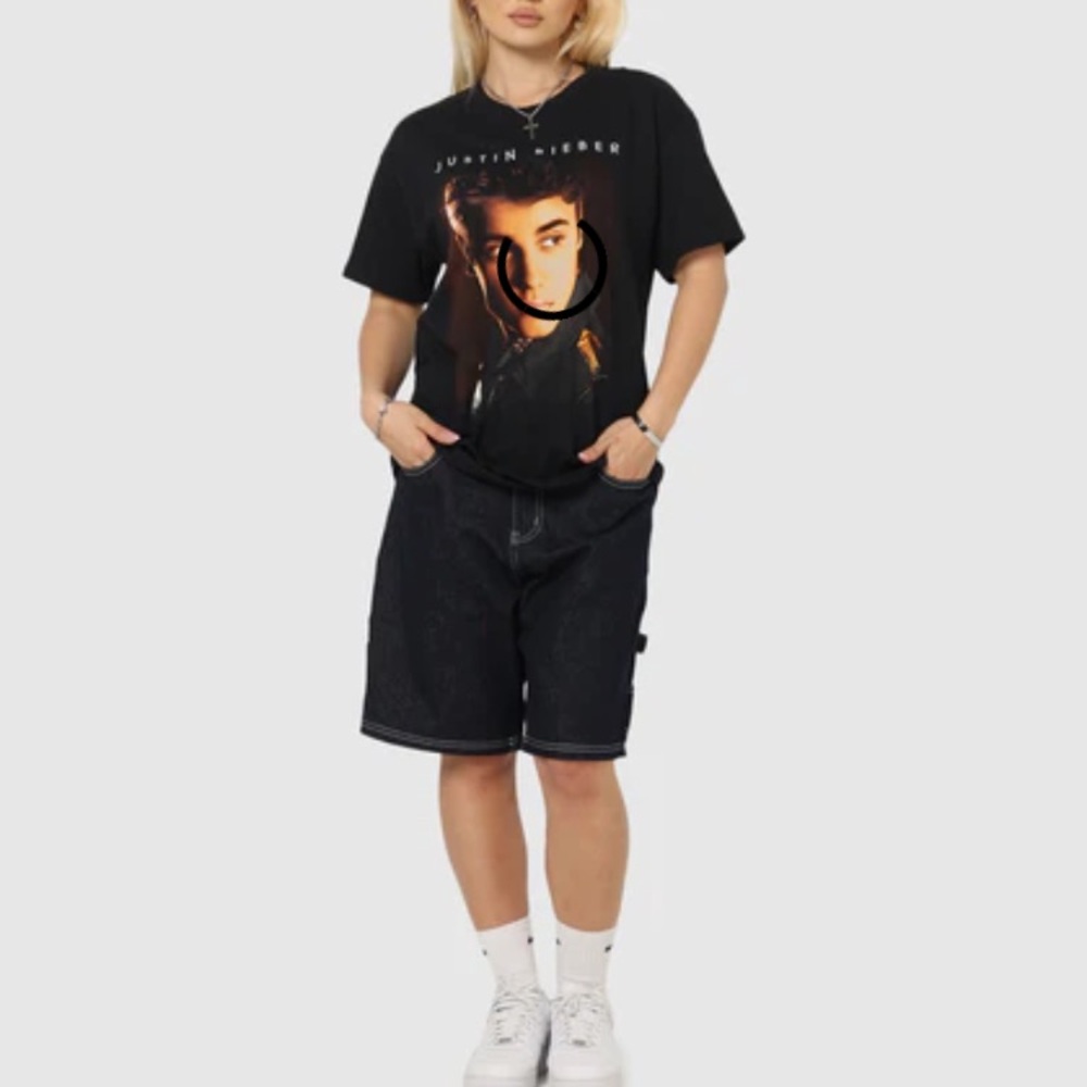 Justin Bieber Believe Concert Tour 2012/2013 Unisex Black Band T-Shirt | S